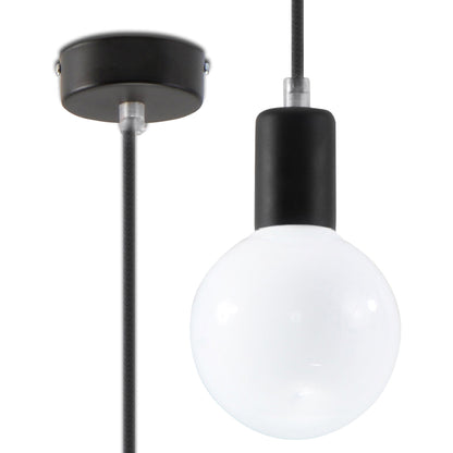 Hanglamp EDISON zwart