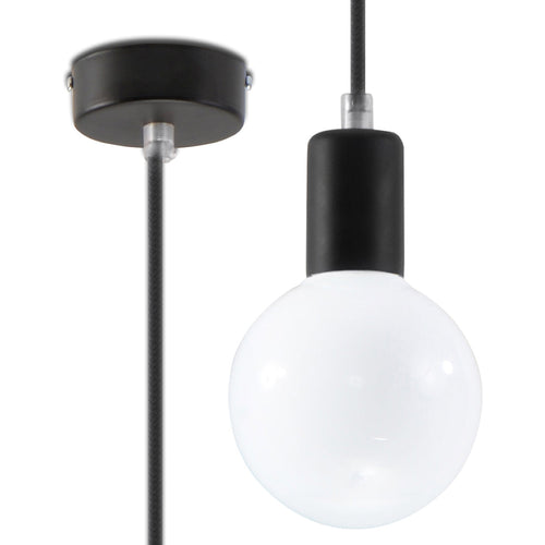 Hanglamp EDISON zwart
