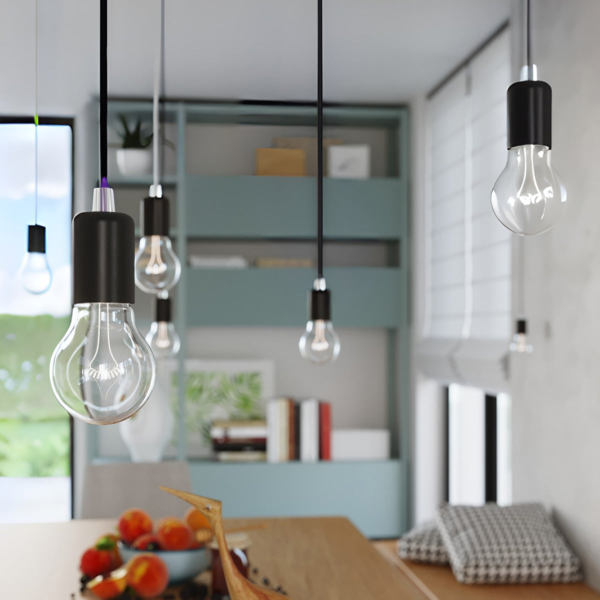 Hanglamp EDISON zwart