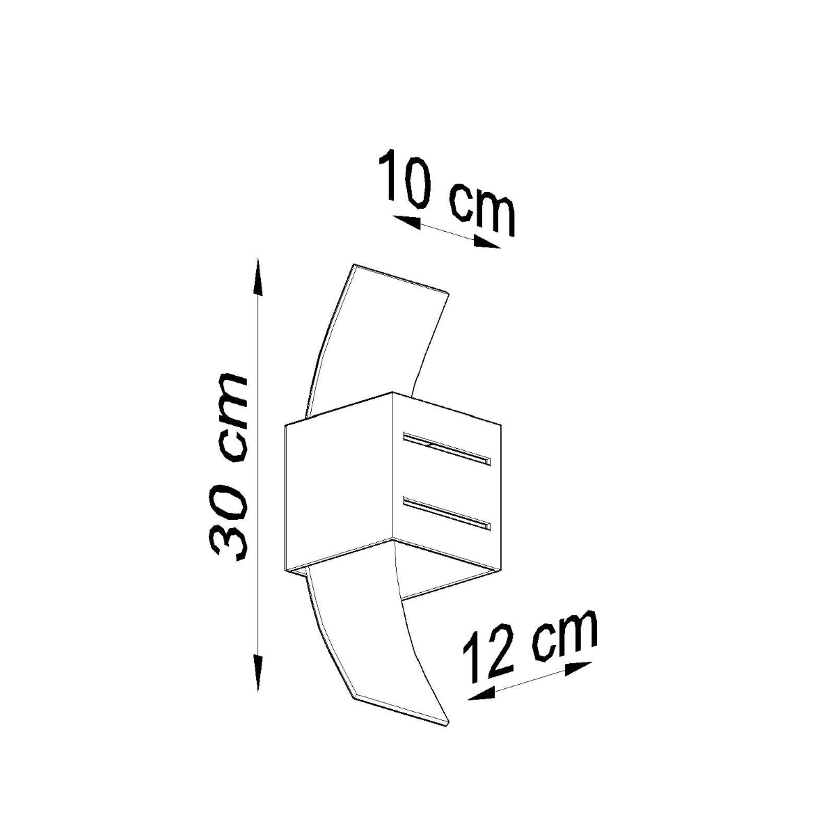 Wandlamp LORETO grijs