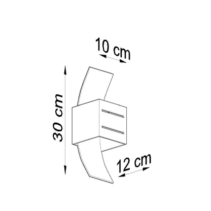 Wandlamp LORETO grijs