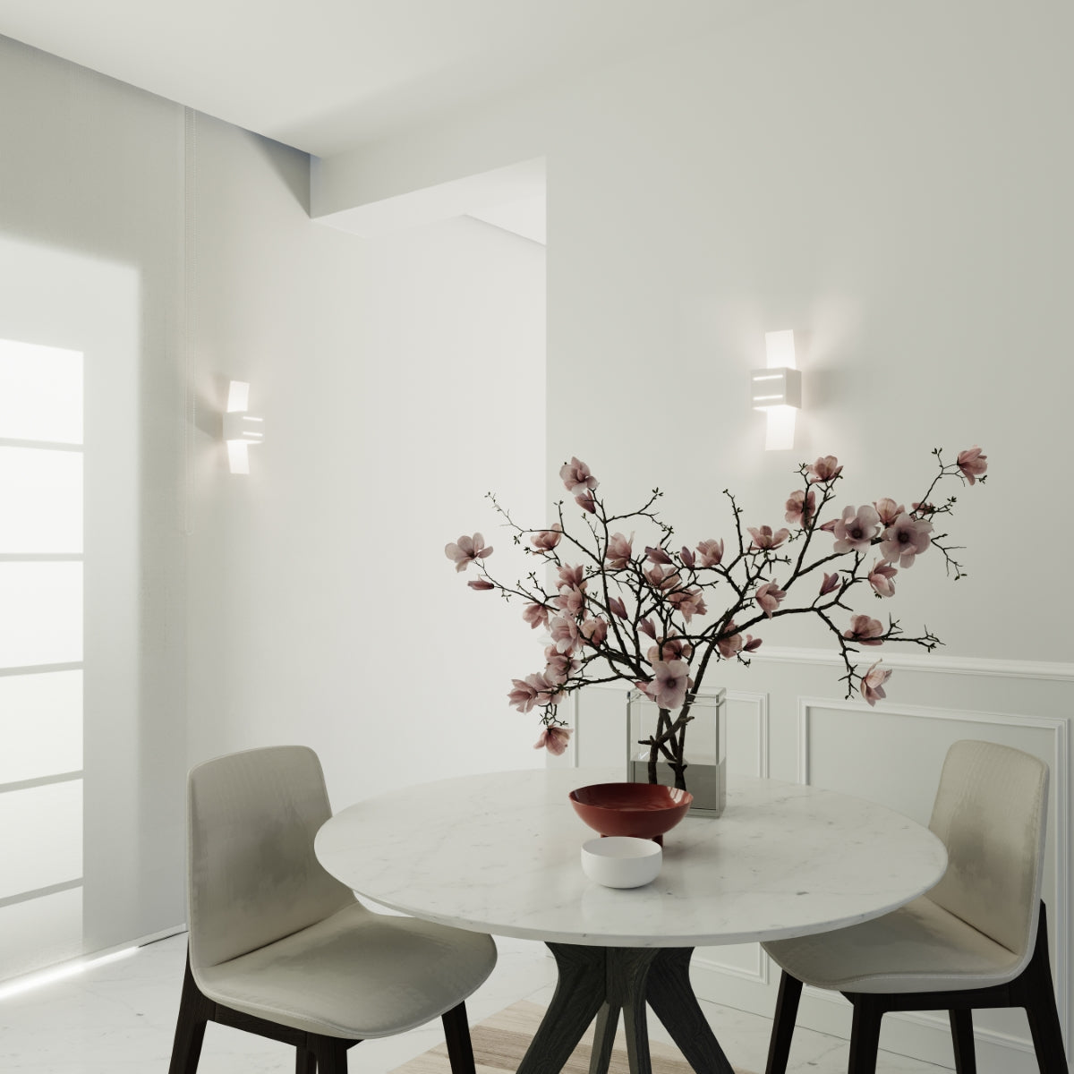Wandlamp LORETO wit