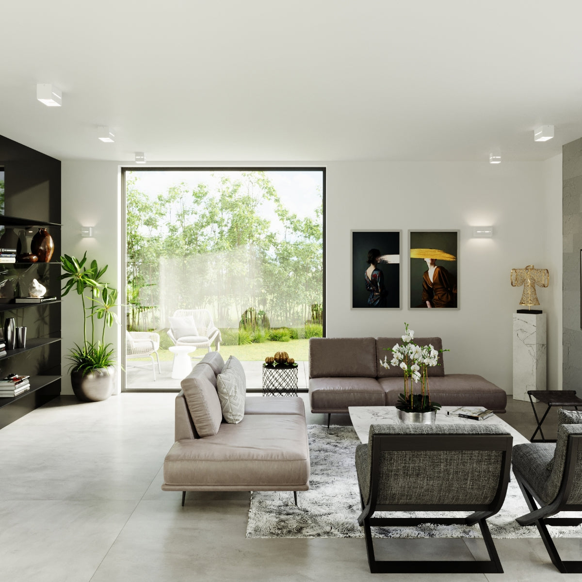 Wandlamp LOBO wit