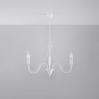 Witte kandelaar Kroonluchter MINERWA 3