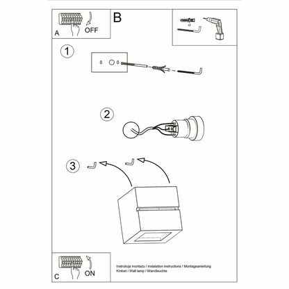 Wandlamp keramiek LEO LINE