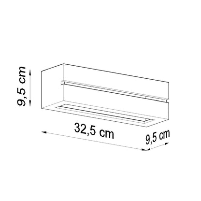 Wandlamp keramiek VEGA LINE