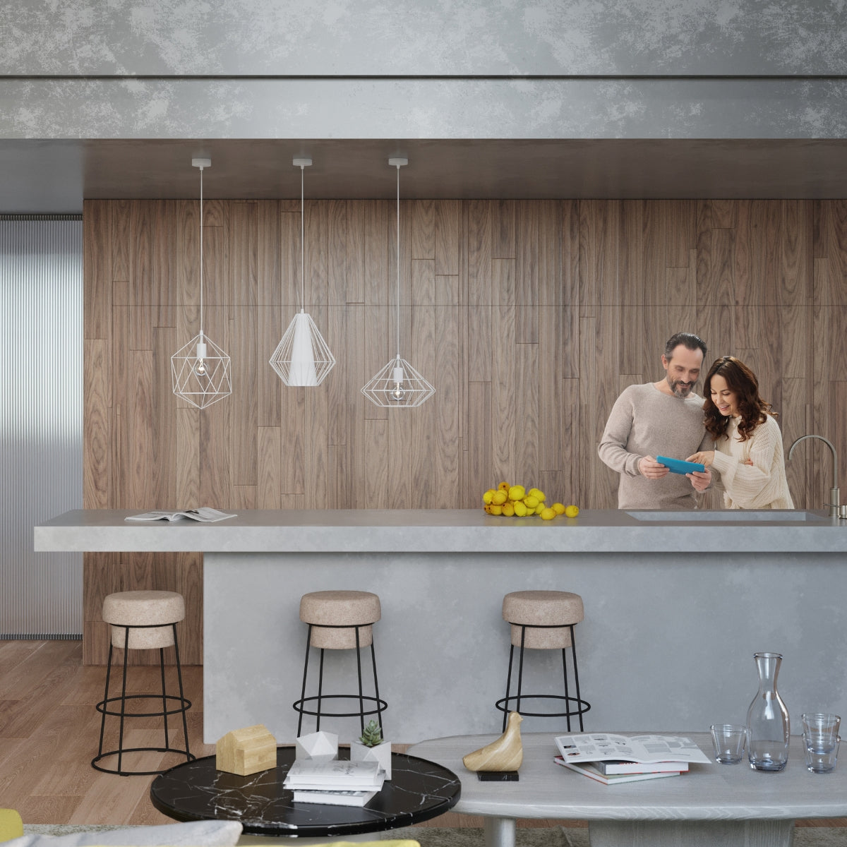 Hanglamp UMBERTO wit