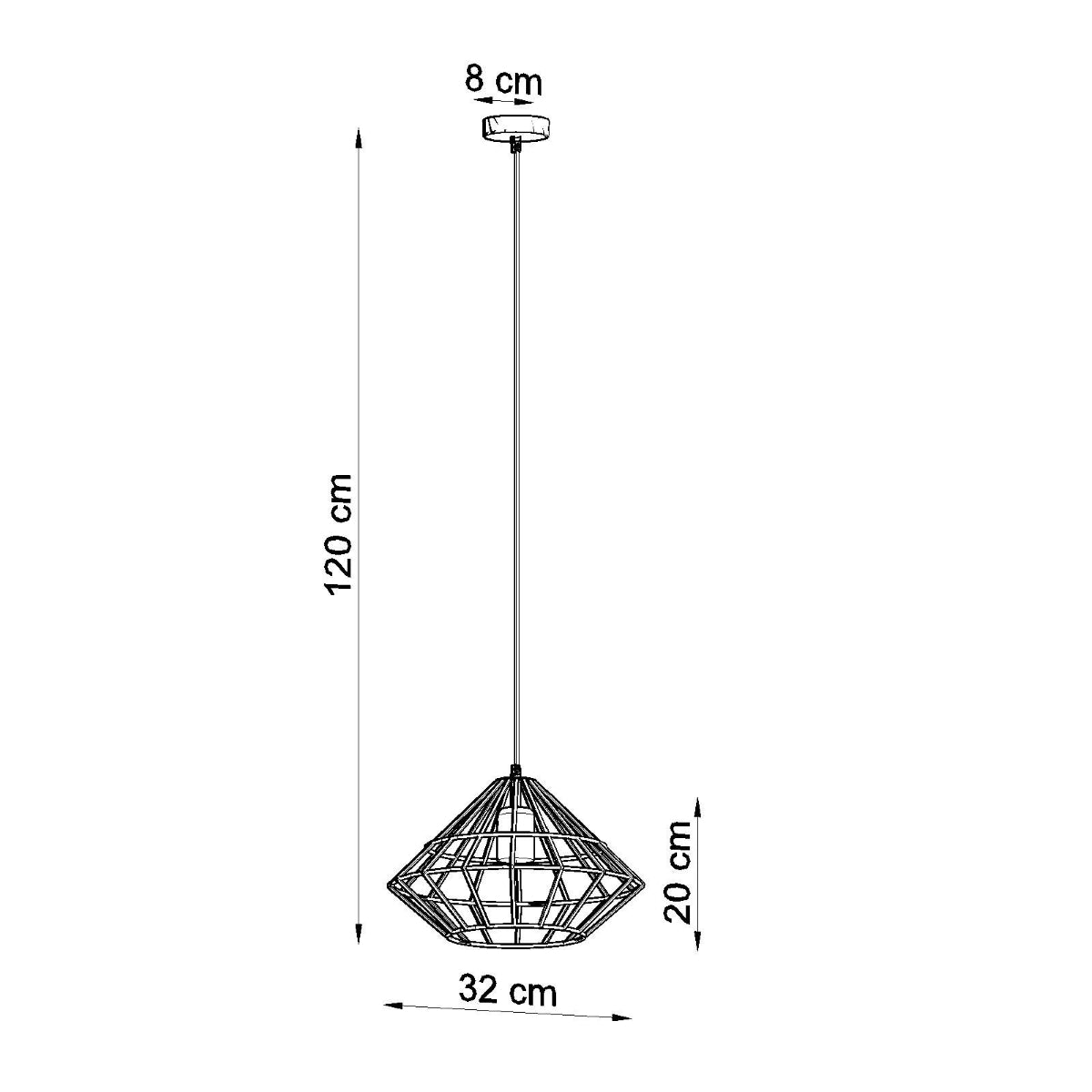 Hanglamp UMBERTO zwart