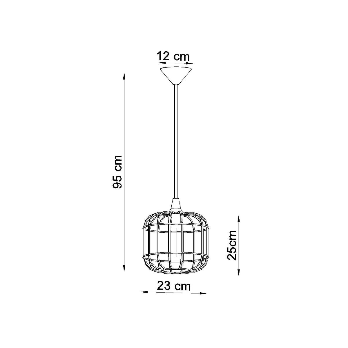 Hanglamp CELTA zwart