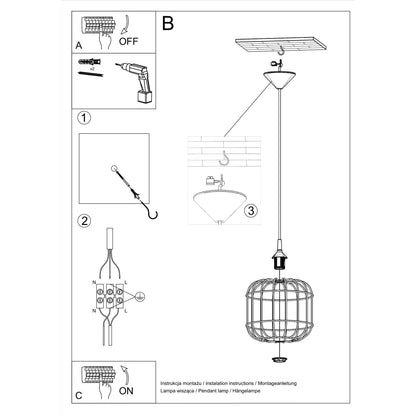 Hanglamp CELTA zwart