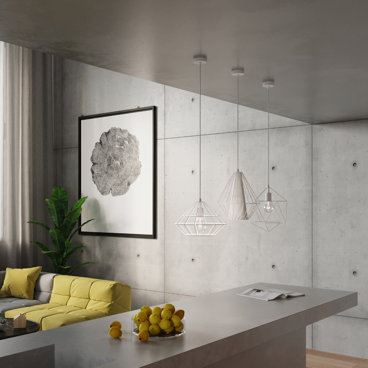 Hanglamp DEMI wit