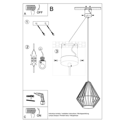 Hanglamp DEMI zwart