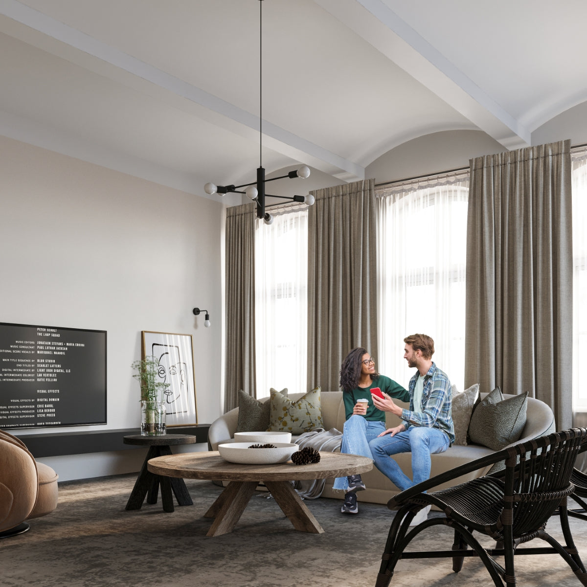 Industriële Kroonluchter DUOMO 3D