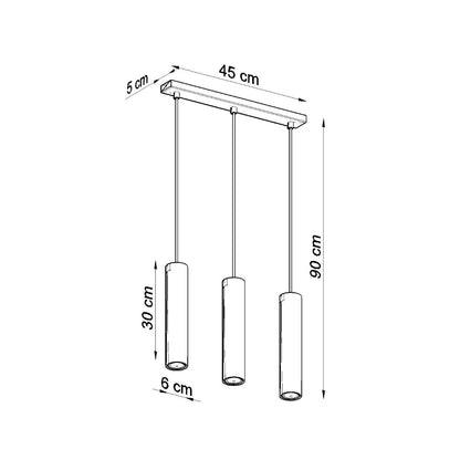 Hanglamp LAGOS 3L wit