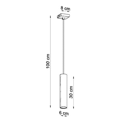 Hanglamp LAGOS 1 zwart