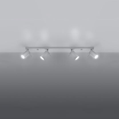 Plafondlamp RING 4L wit