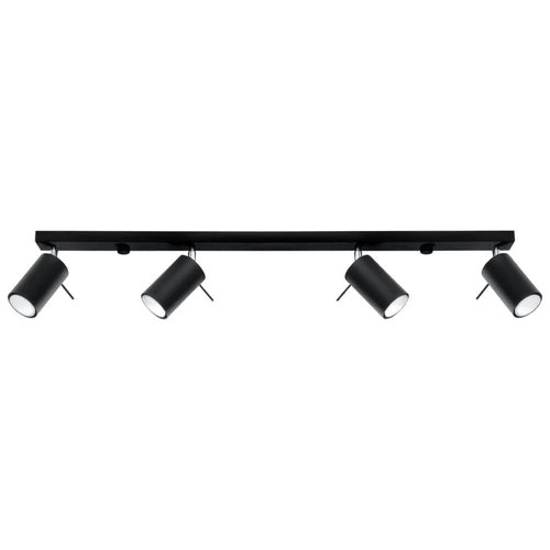 Plafondlamp RING 4L zwart