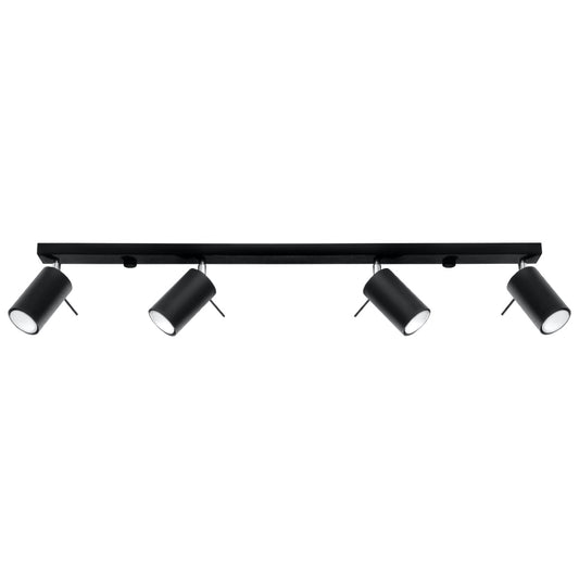Plafondlamp RING 4L zwart