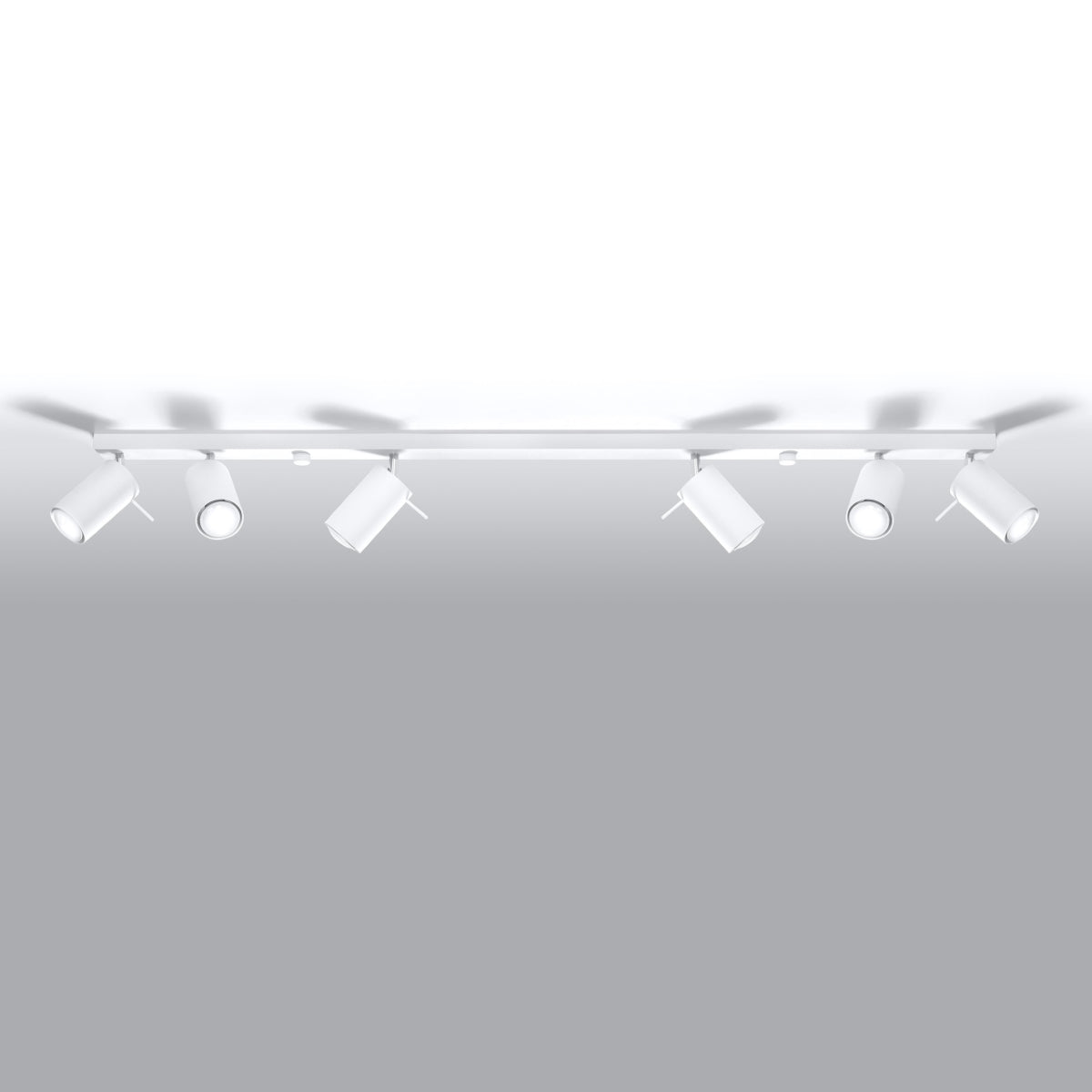 Plafondlamp RING 6L wit