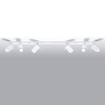 Plafondlamp RING 6L wit