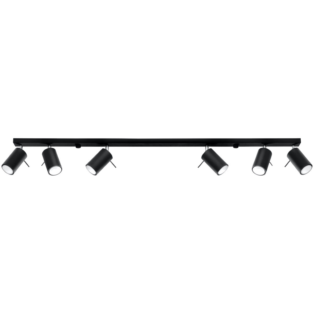 Plafondlamp RING 6L zwart