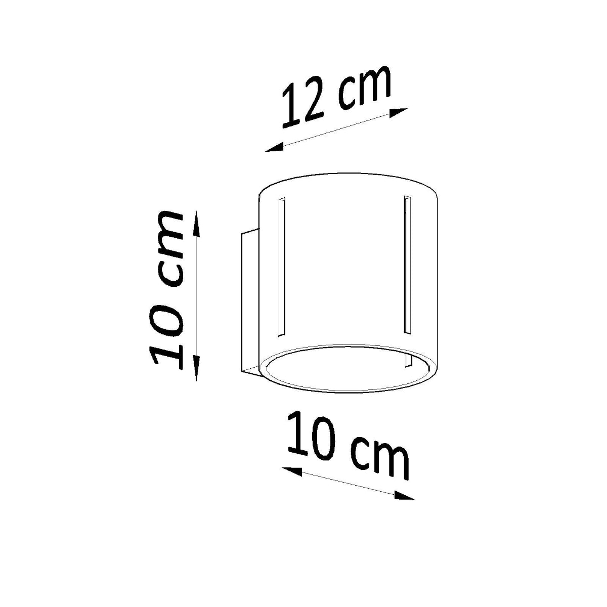 Wandlamp INEZ grijs