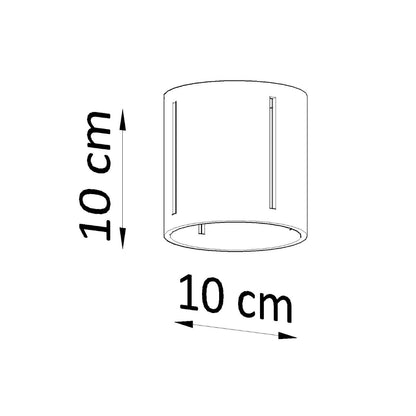 Plafondlamp INEZ wit
