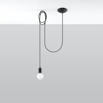 Hanglamp EDISON 1 zwart