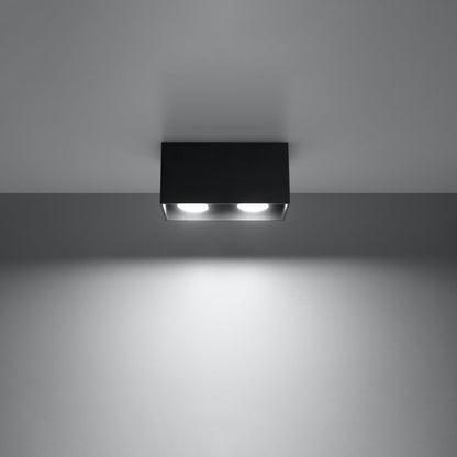 Plafondlamp QUAD zwart