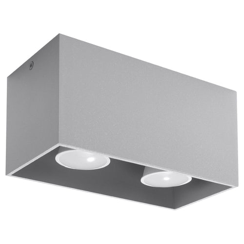Plafondlamp QUAD grijs