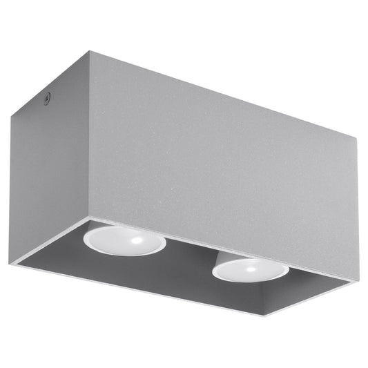 Plafondlamp QUAD grijs