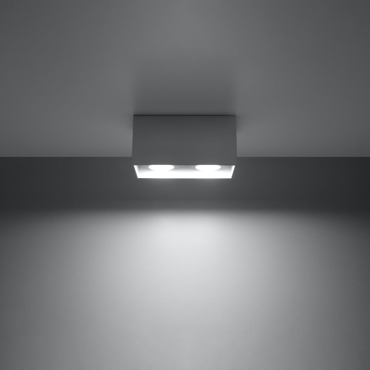 Plafondlamp QUAD grijs