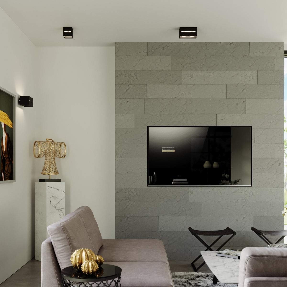 Plafondlamp LOBO 2 zwart