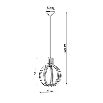 Hanglamp ARANCIA natuurlijk hout