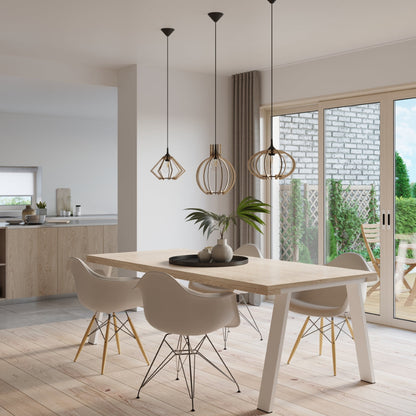Hanglamp POMPELMO natuurlijk hout