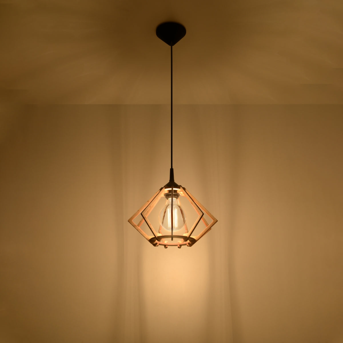 Hanglamp POMPELMO natuurlijk hout