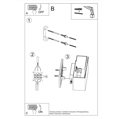Wandlamp PIEGARE
