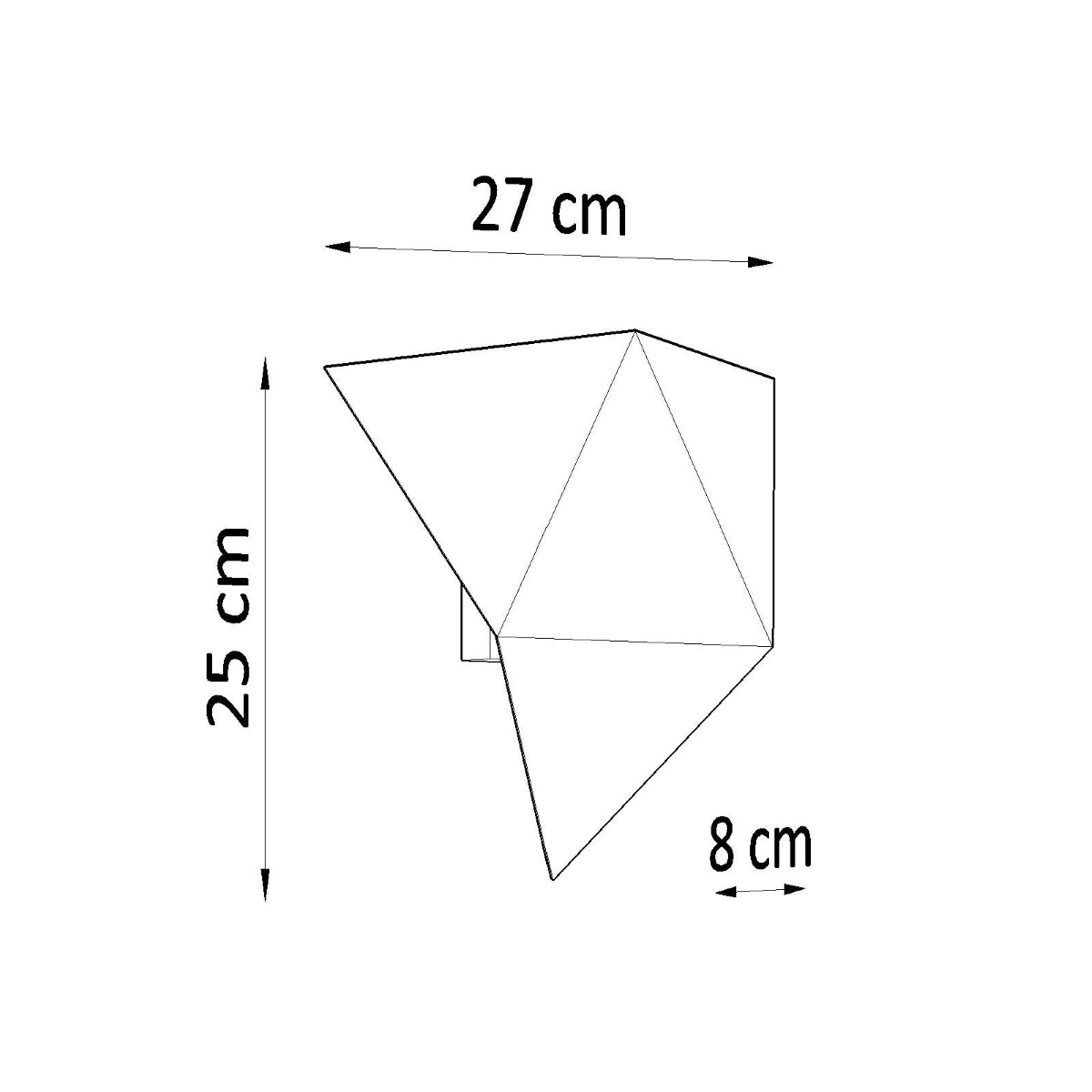 Wandlamp SOLIDO zwart