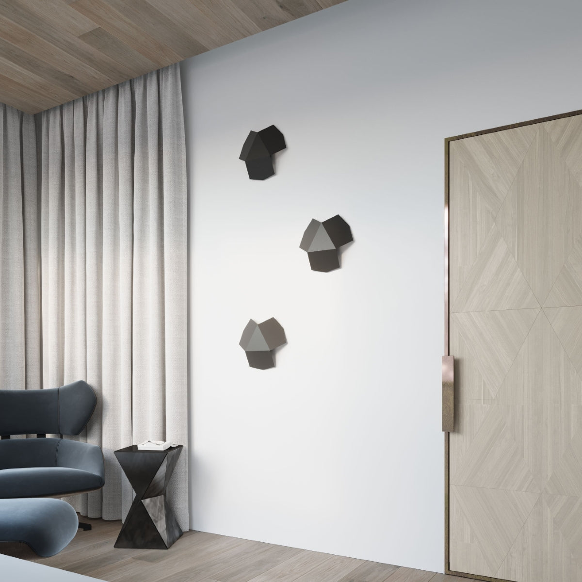 Wandlamp TRE zwart