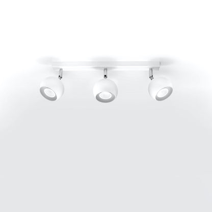 Plafondlamp OCULARE 3 wit