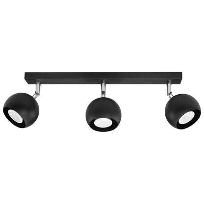 Plafondlamp OCULARE 3 zwart