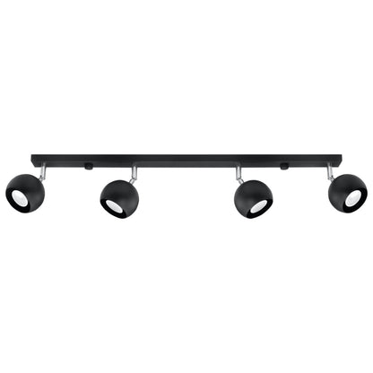 Plafondlamp OCULARE 4L zwart