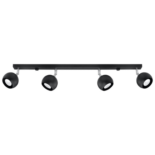 Plafondlamp OCULARE 4L zwart
