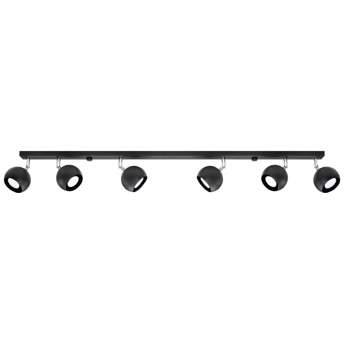 Plafondlamp OCULARE 6L zwart