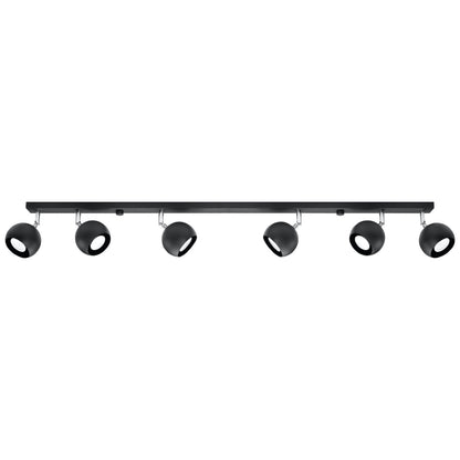 Plafondlamp OCULARE 6L zwart