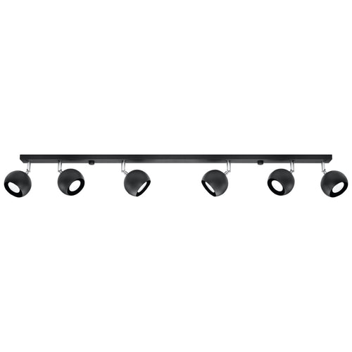 Plafondlamp OCULARE 6L zwart