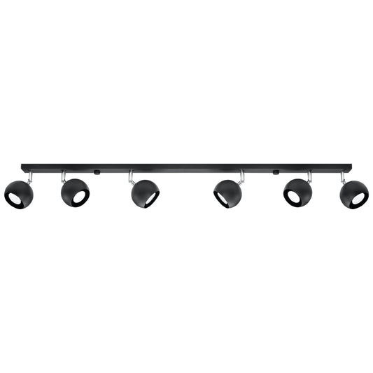 Plafondlamp OCULARE 6L zwart