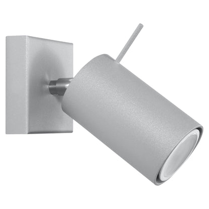 Wandlamp RING 1 grijs