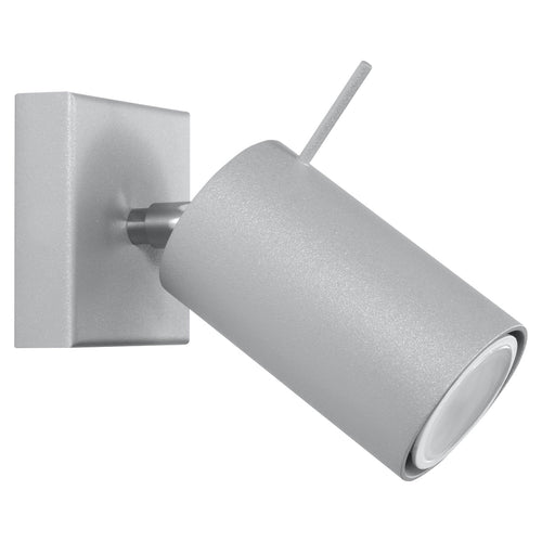 Wandlamp RING 1 grijs