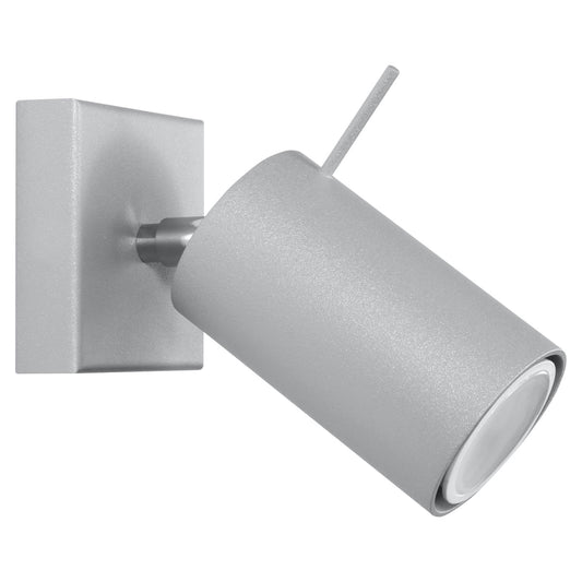 Wandlamp RING 1 grijs